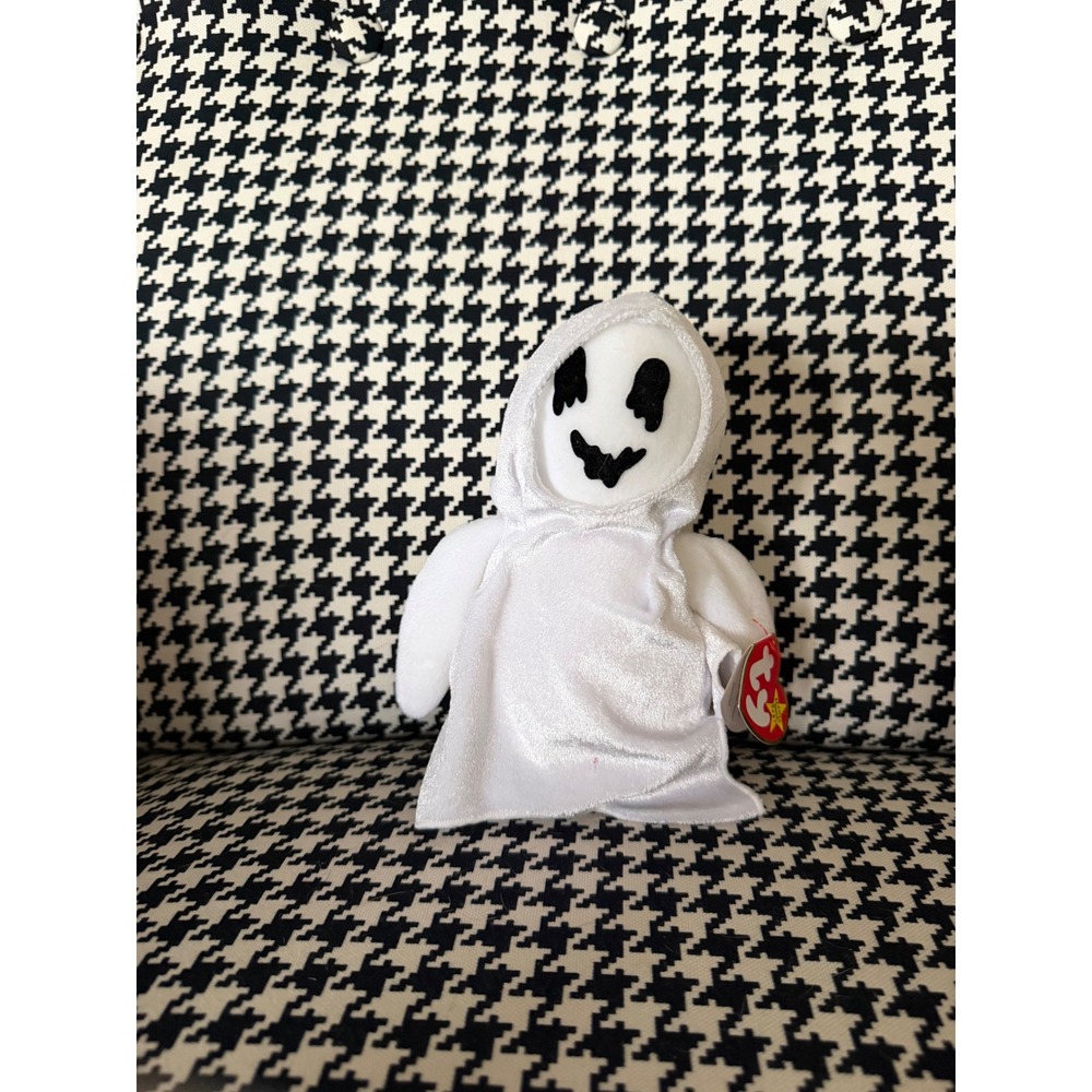 Ty Original SHEETS the Ghost Beanie Babies Plush Halloween Oct 31 1999